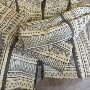 H&M Zip Front Patterned Jacket Size 8